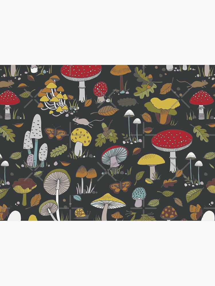 Forest Floor - fun fungus pattern by Cecca Designs by Cecca-Designs