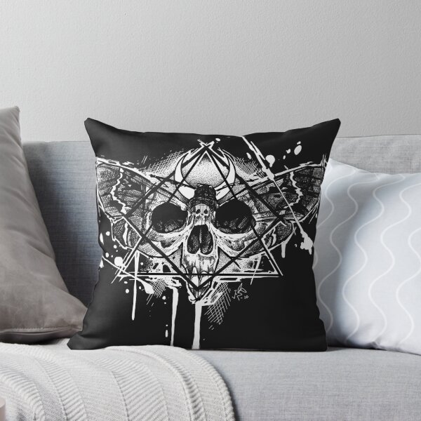 Item preview, Dark Goth Death Moth Skull on Black designed and sold by Jackierabbit12.