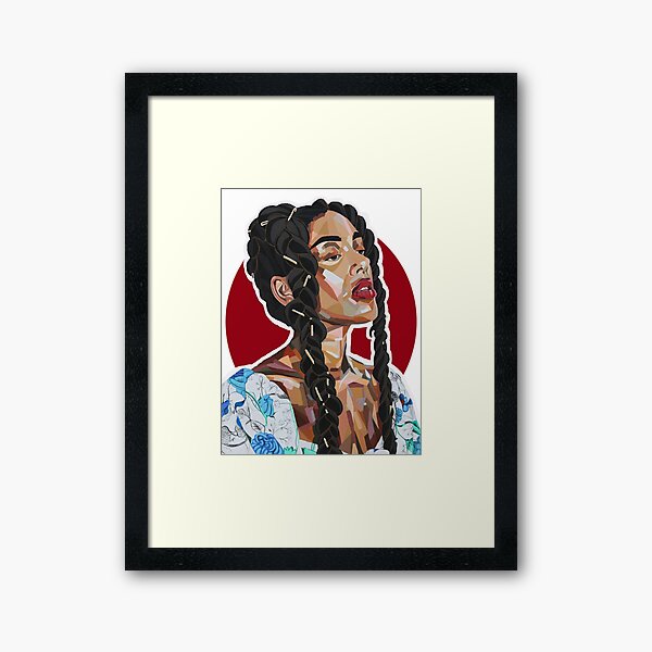 Long Hair Don't Care Framed Art Print