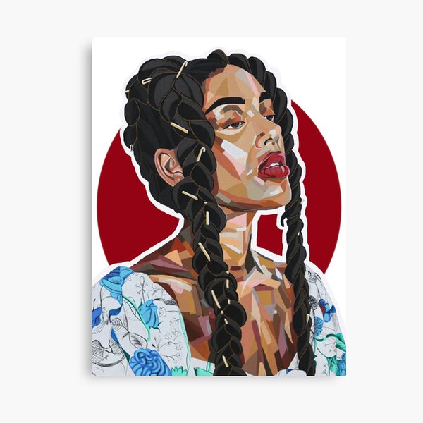 Long Hair Don't Care Canvas Print