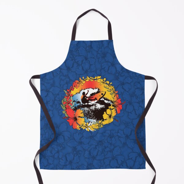 Item preview, Groovy Hawaiian Surfer 1960s Retro Graphic - Navy & Red designed and sold by DriveIndustries.