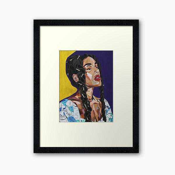 Long Hair Don't Care Framed Art Print