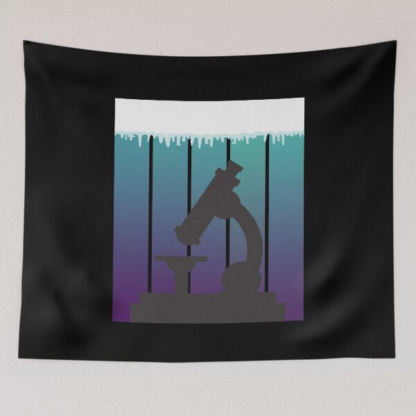 Item preview, ICE BLUE SUNSET GRUNGE with MICROSCOPE MEDICAL LABORATORY SCIENTIST designed and sold by Hippiesole.