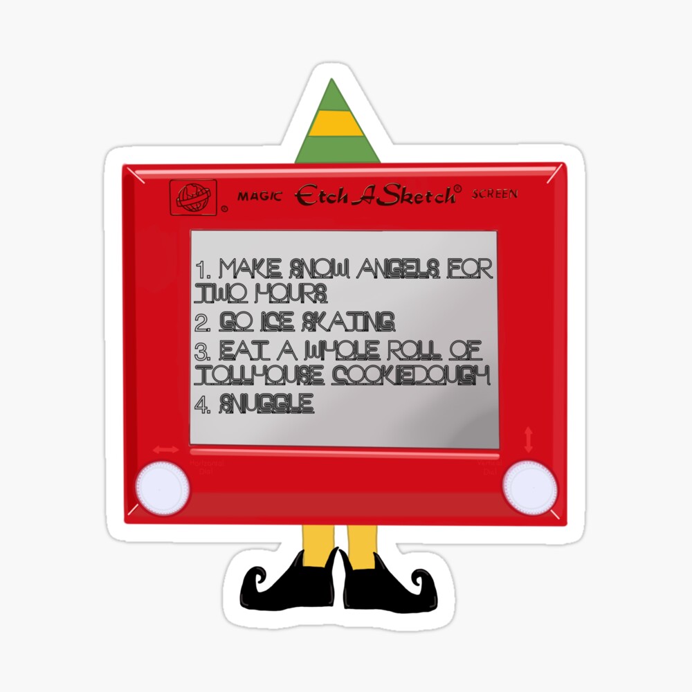 buddy the elf etch a sketch