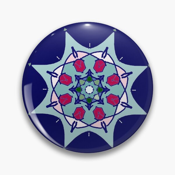 Artikelvorschau, Mandala auf blauem Hintergrund entworfen und verkauft von AgnesPerry2020.