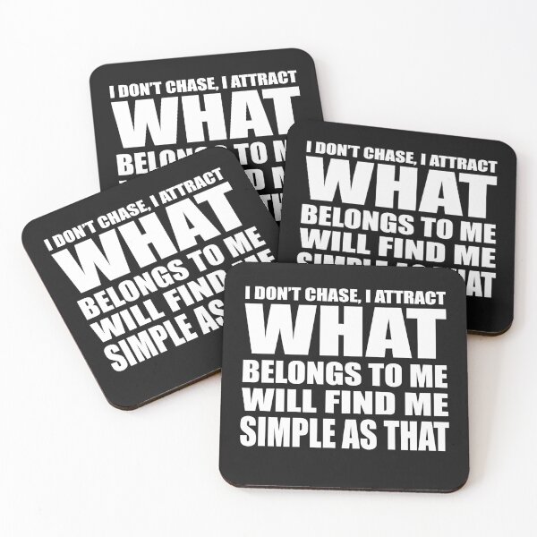 Item preview, I DON'T CHASE I ATTRACT WHAT BELONGS TO ME WILL FIND ME SIMPLE AS THAT T-Shirt designed and sold by bigerdan.