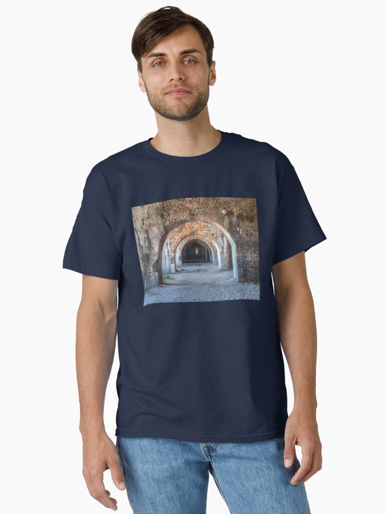 Thumbnail 1 of 7, Classic T-Shirt, Arches at Fort Pickens, Florida designed and sold by mcdonojj.