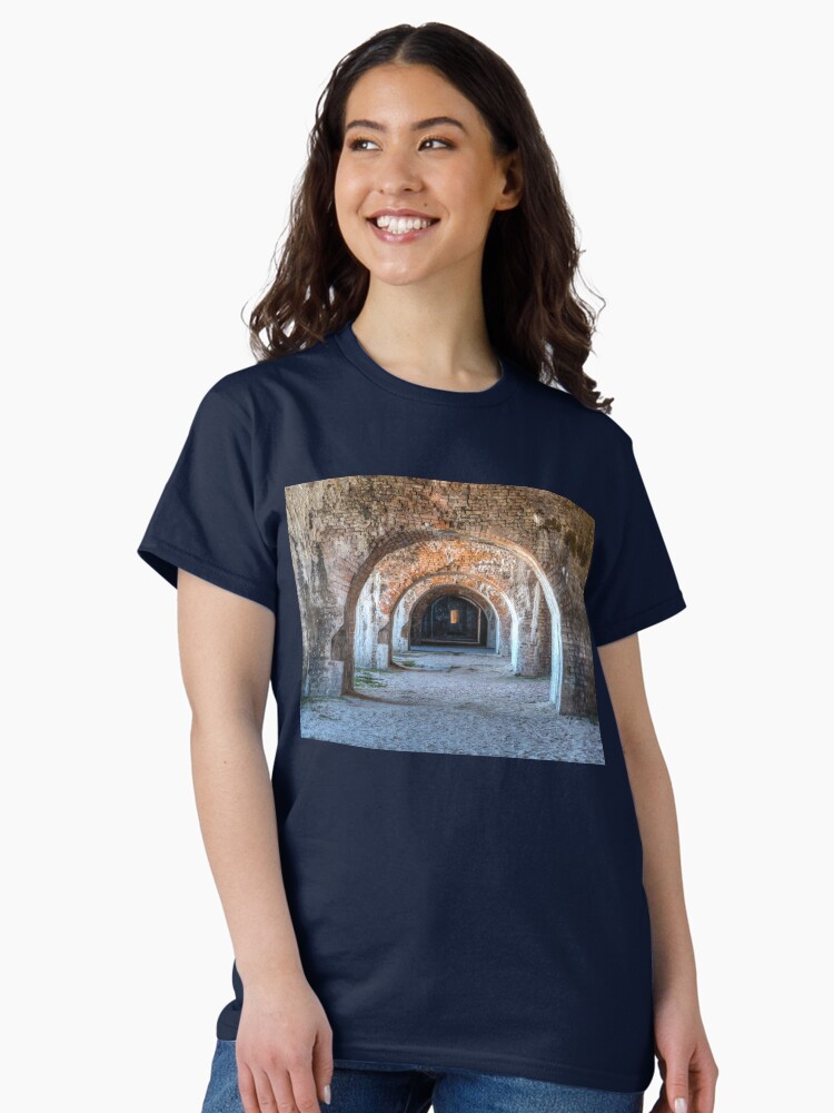 Thumbnail 2 of 7, Classic T-Shirt, Arches at Fort Pickens, Florida designed and sold by mcdonojj.