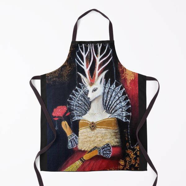 Item preview, Albina de la Biche, Countess of the Deer Court designed and sold by The Mysterious Domain Alyne Whiteswan Fine Art Prints and Merch.