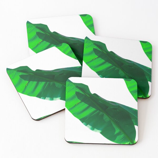 Item preview, Banana leaves to the left. Fresh, green banana leaves shining in the midday sun. designed and sold by JellyBeenzz.