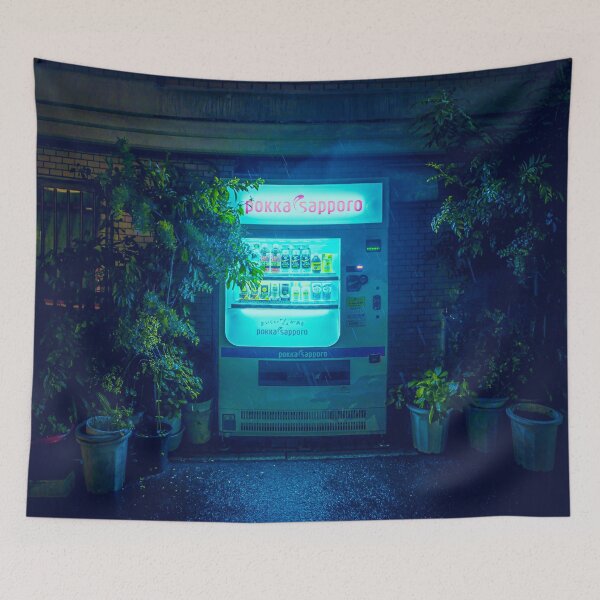 Item preview, Japanese Vending Machine In The Midnight Rain designed and sold by TokyoLuv.