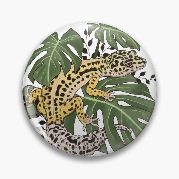 Item preview, Leopard Gecko and Monstera deliciosa designed and sold by Paige Penrose.