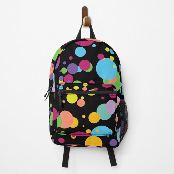 Item preview, Colorful Bubbles on Black Background designed and sold by erennert20.