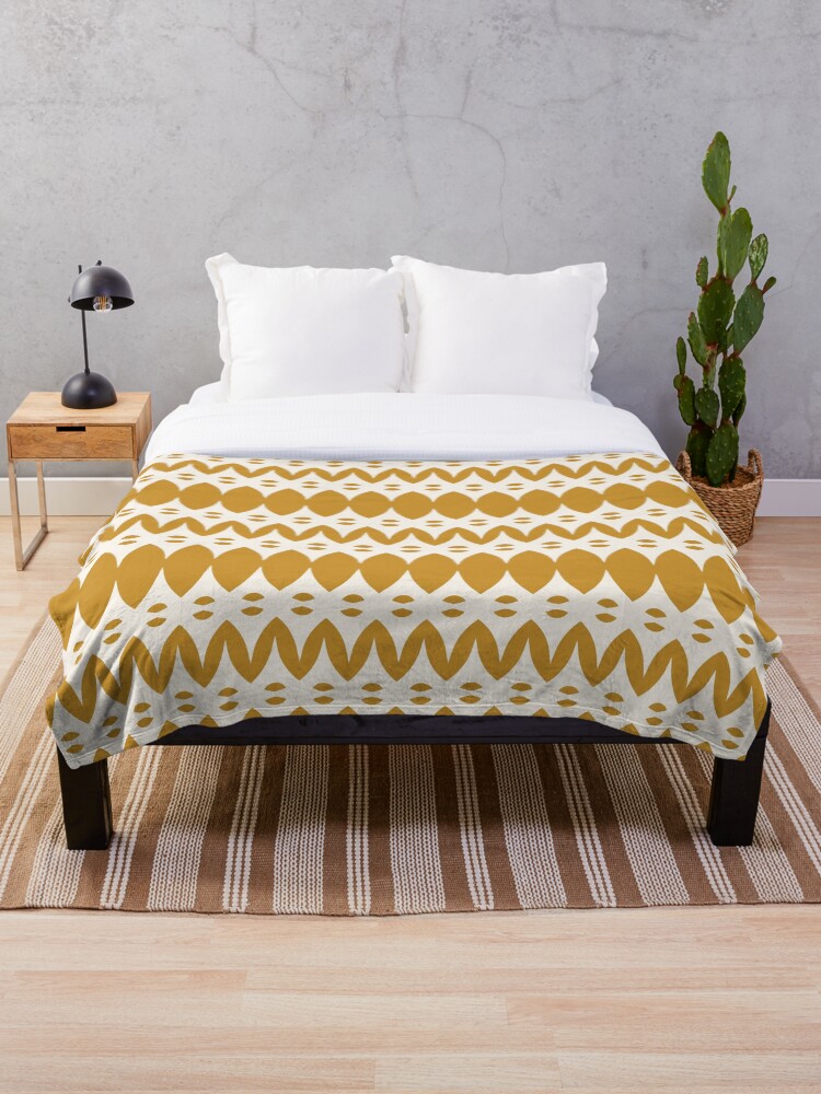 Dark discount mustard throw