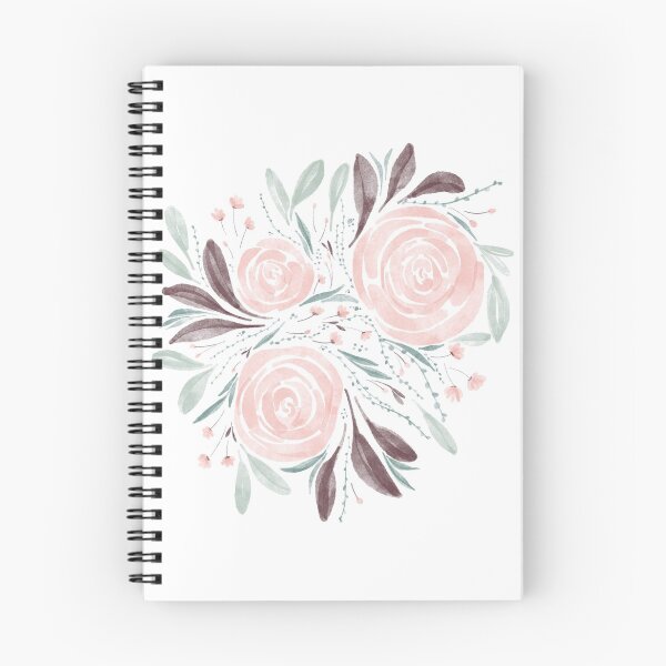 Item preview, Pink and Green Watercolor Florals designed and sold by creatorK8.