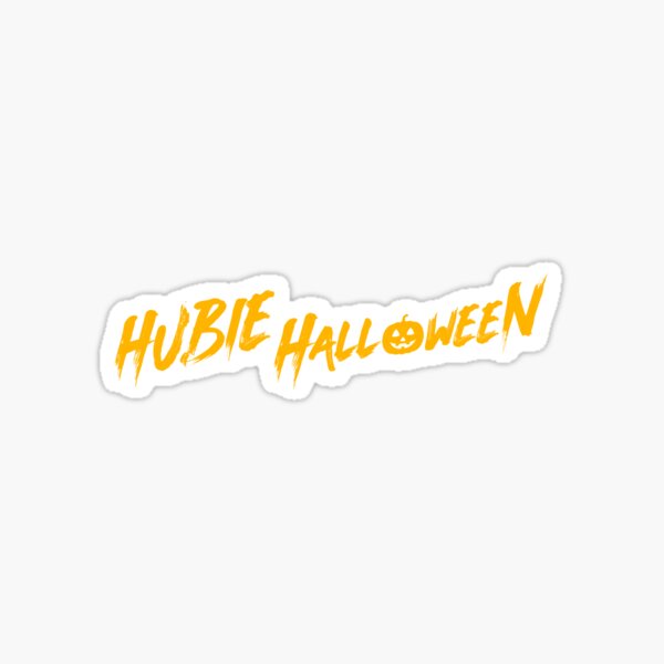 "Hubie Halloween (Logo)" Sticker for Sale by psysci Redbubble