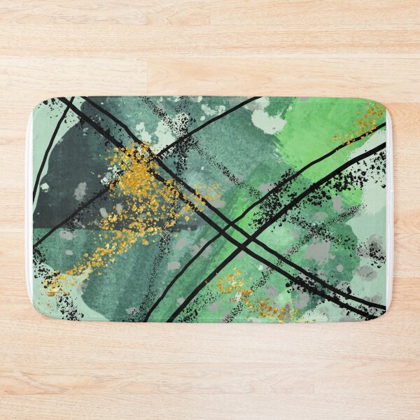 Item preview, Green Glitter Abstract Painting designed and sold by NancyMerkle.