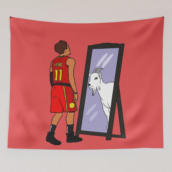 Item preview, Trae Young Mirror GOAT designed and sold by RatTrapTees.