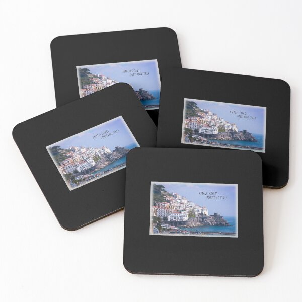Item preview, Amalfi Coast Positano Italy Beach Souvenir Gift Art Picture designed and sold by merch-Mashed.