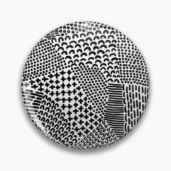 Item preview, Abstract Patchwork Map Seamless Pattern - Black on White designed and sold by Artberry.