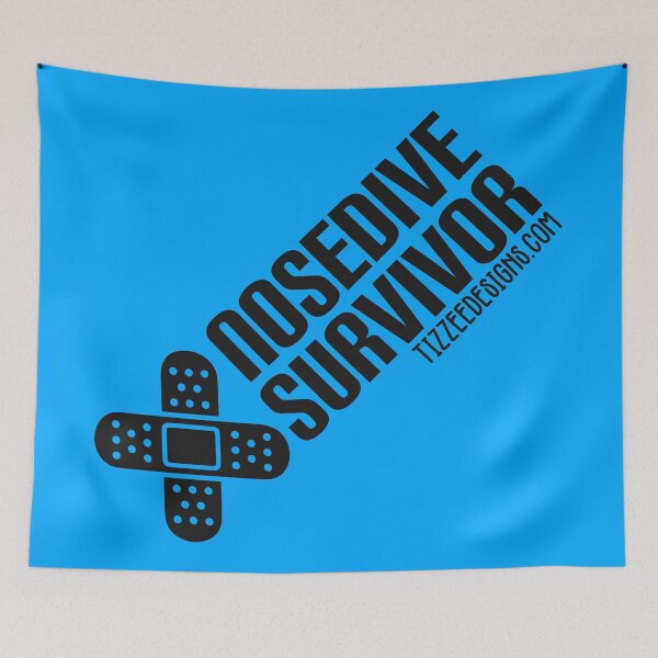 Item preview, Nosedive Survivor (Black Variant) designed and sold by Tizzee.