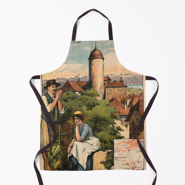 Item preview, Allaman Aubonne Gimel retro poster designed and sold by CorasPosters.