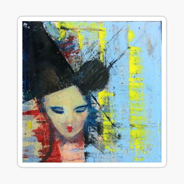 Bjork - Painting by William Wright Sticker