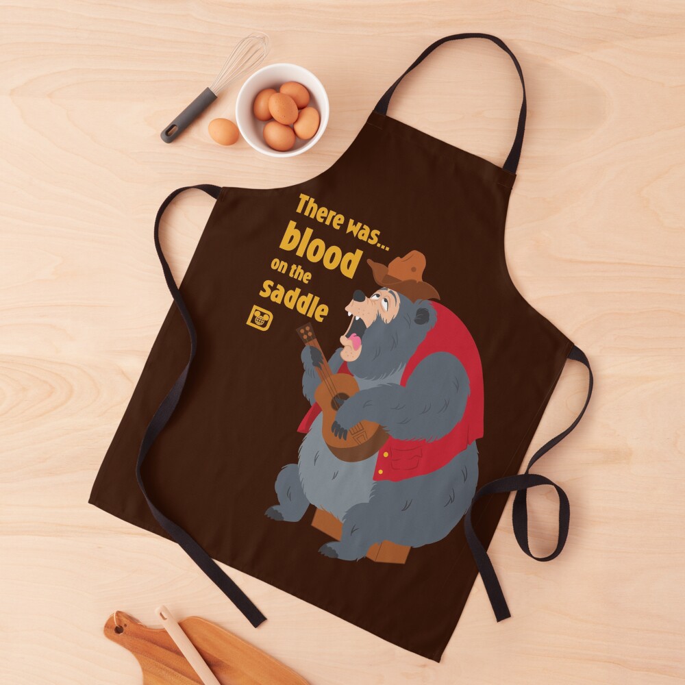 There was blood on the saddle Apron