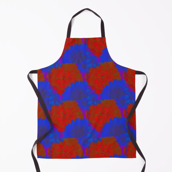 Item preview, RED BLUE NEON FLOWER PATTERN designed and sold by Brendan Mullen.