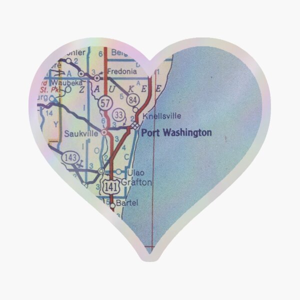 Item preview, Port Washington WI Vintage Map designed and sold by Southwestsky.
