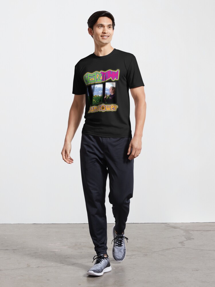 Alternate view of Geeztown Sunflower Active T-Shirt