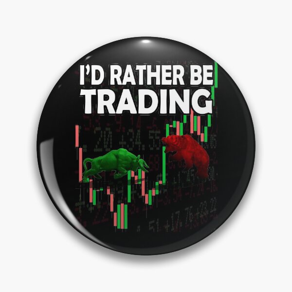 Artikelvorschau, I'd Rather Be Trading - Bull vs Bear Stock Market Graphic entworfen und verkauft von Ye Old Shoppe.