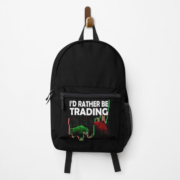 Item preview, I'd Rather Be Trading - Bull vs Bear Stock Market Graphic designed and sold by Ye Old Shoppe.
