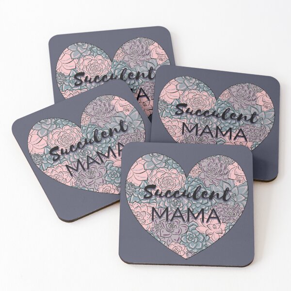 Item preview, Pink and Purple Echeveria Heart Shape Succulent Mama  designed and sold by marta-maria.