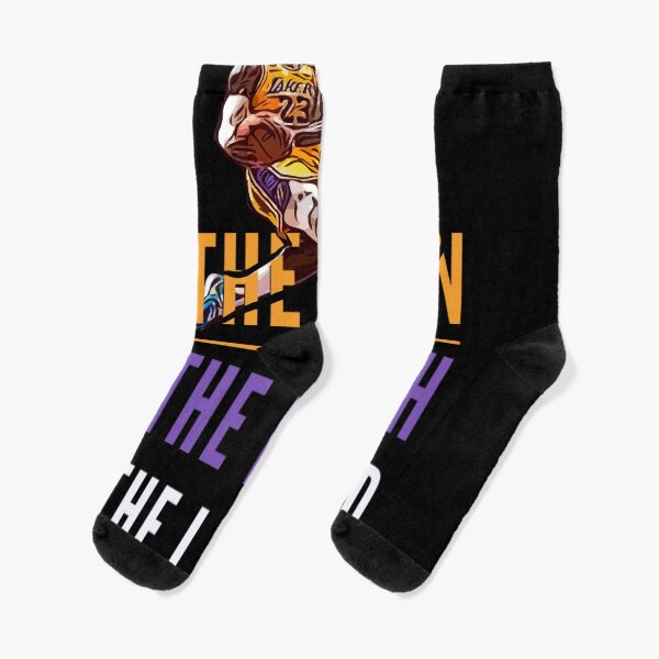 lebron laker socks