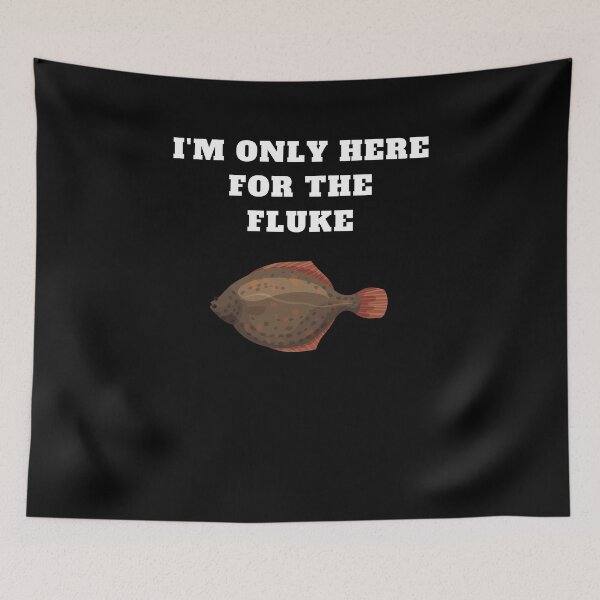 Item preview, Fluke fishing im only here flounder  designed and sold by Jeangel97.