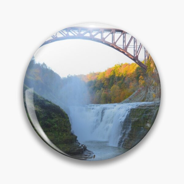 Item preview, Upper Falls and Railroad bridge - Letchworth State Park designed and sold by momentintime97.