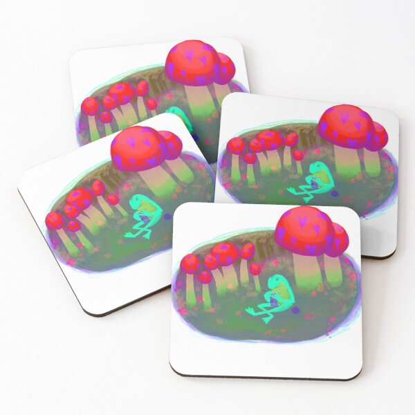 Item preview, Frog Knitting Amongst Toadstools designed and sold by Annemarie K Morse.
