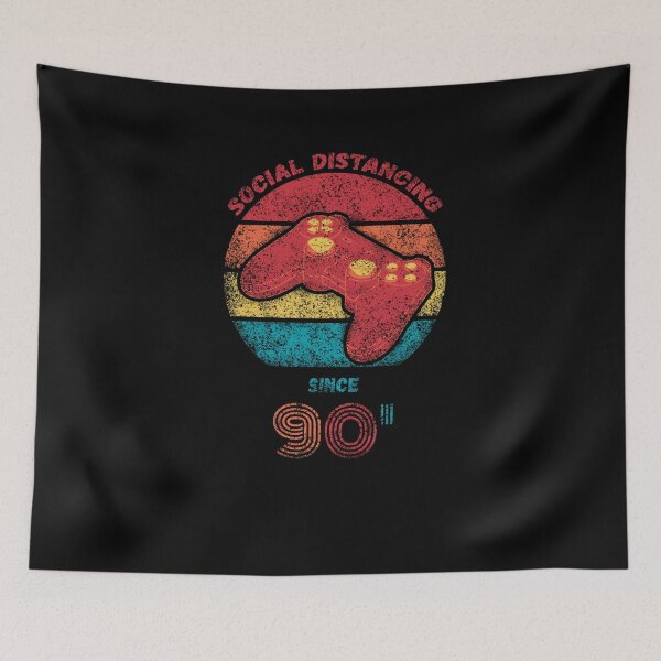 Item preview, SOCIAL DISTANCING SINCE 90' designed and sold by NiceSign.