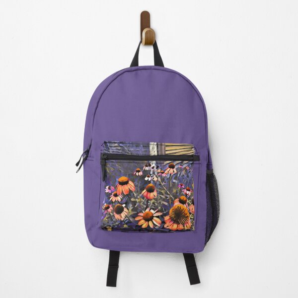 Item preview, Abstract Coneflowers in Orange and Purple designed and sold by Figglywig Art Studios.