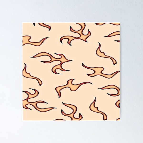 Item preview, Flames print designed and sold by Lexiliz.