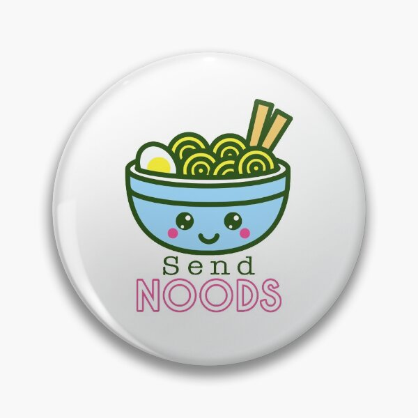 Item preview, Send Noods - Cute Kawaii Cup of Ramen Noodles Smiling designed and sold by Kaos Urbanwear.