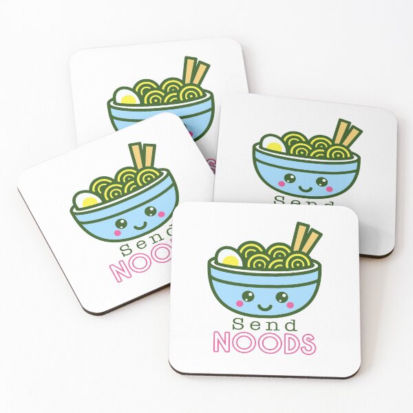 Item preview, Send Noods - Cute Kawaii Cup of Ramen Noodles Smiling designed and sold by Kaos Urbanwear.