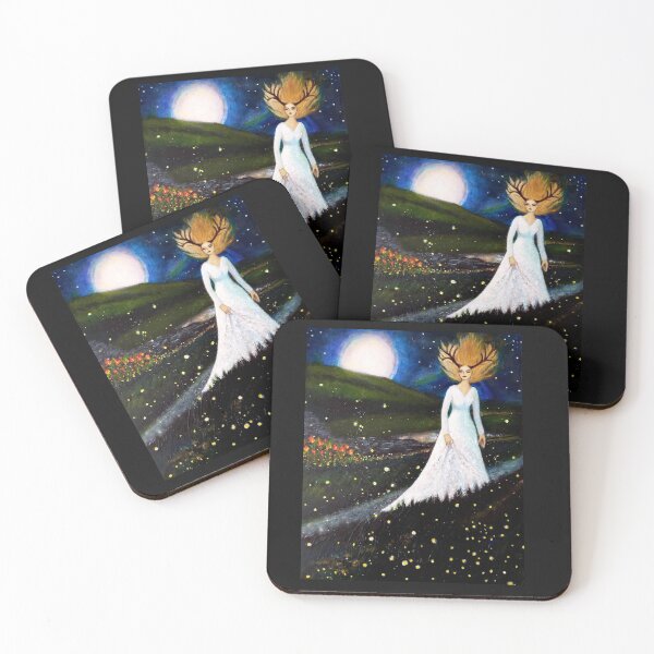Item preview, Fireflies in the Long Grass designed and sold by The Mysterious Domain Alyne Whiteswan Fine Art Prints and Merch.