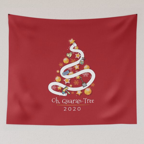 Item preview, Oh Quarantree Christmas Tree Decor wrapped in toilet paper and other pandemic essentials designed and sold by lettersbysid.