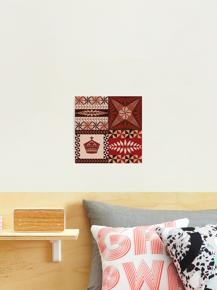 Fonulei Pattern - Tongan Ngatu Art Board Print for Sale by lolomastudio