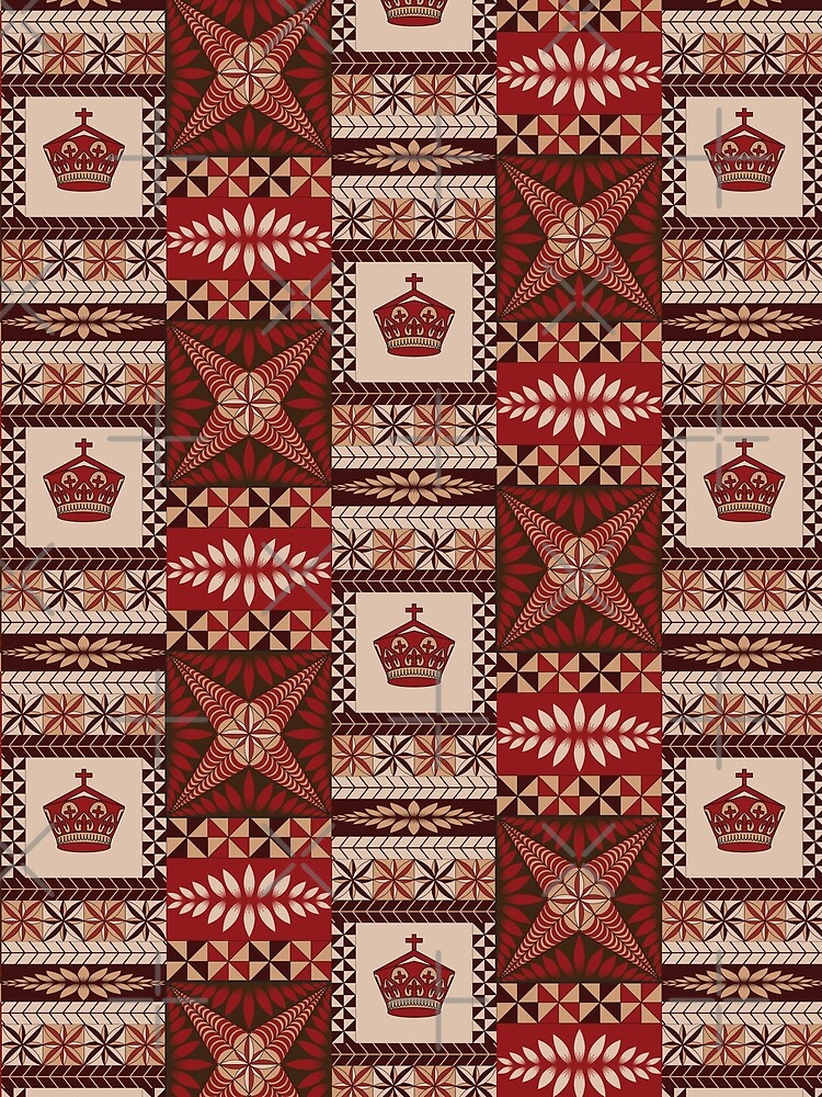 Fonulei Pattern - Tongan Ngatu Art Board Print for Sale by lolomastudio