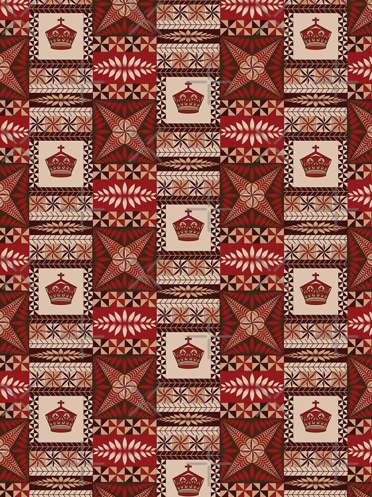 Fonulei Pattern - Tongan Ngatu Art Board Print for Sale by lolomastudio