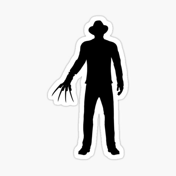 "Freddy Silhouette" Sticker for Sale by BabeBoutique | Redbubble