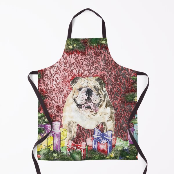 Item preview, English Bulldog Sketch Portrait For Christmas designed and sold by aventi24.
